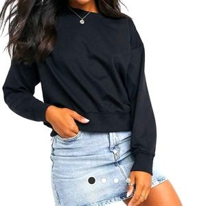 ASOS Black Crew Sweatshirt